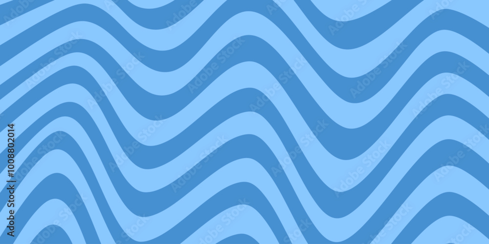 Aufkleber abstract horizontal monochrome background with dynamic waves. trendy vector illustration in style re