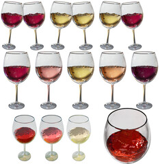 5種類のワイングラス