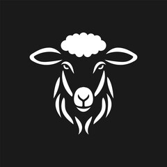 Sheep logo, icon. Sheep silhouette. vector