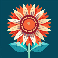 abstract flower vector illustration