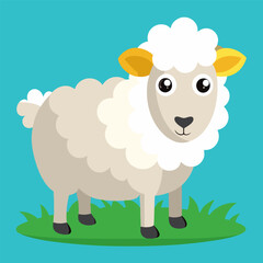 vector illustration of a sheep