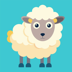 vector illustration of a sheep
