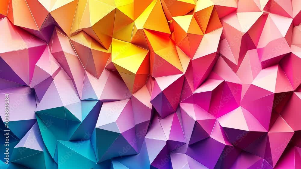 Poster dynamic morphing of abstract colorful backgrounds