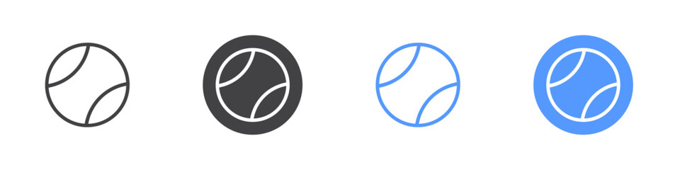 Base ball icon Thin outline art symbol