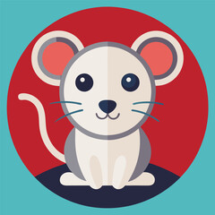 polar bear with a red heart