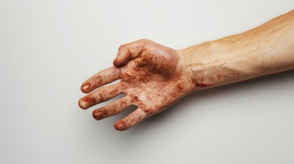 Fototapeta premium dirty hand.