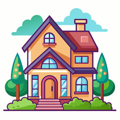 vector illustration of a house