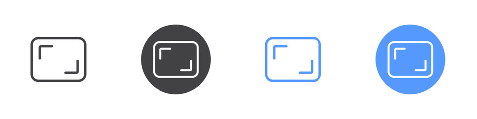 Full screen icon  Thin outline art symbol