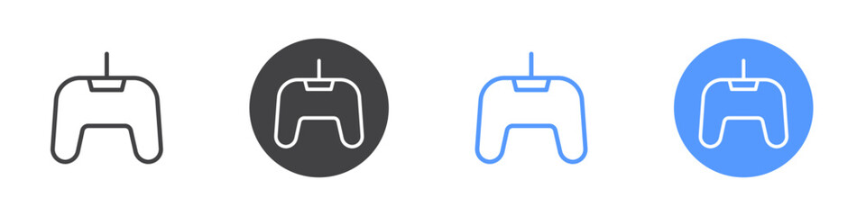 Gamepad icon  Thin outline art symbol
