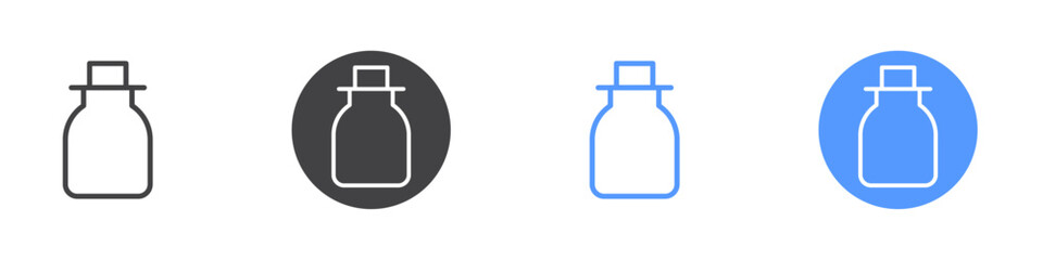 Jar icon Thin outline art symbol