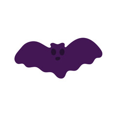 Happy Halloween day isolate element of bat.