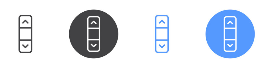 Scroll icon Thin outline art symbol