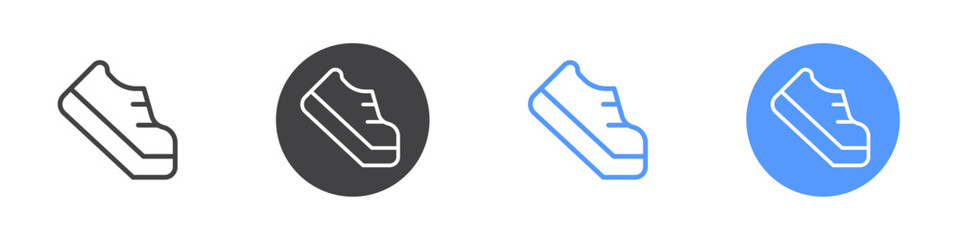 Shoe icon  Thin outline art symbol