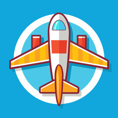 vector illustration of an airplane