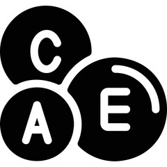 Simple vector icon vitamins