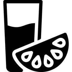 Simple vector icon citrus juice