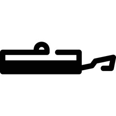 Simple vector icon frying pan