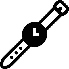Simple vector icon wristwatch