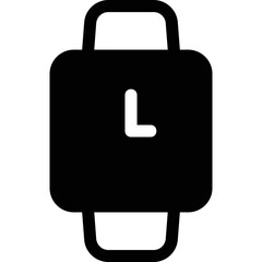 Simple vector icon wristwatch