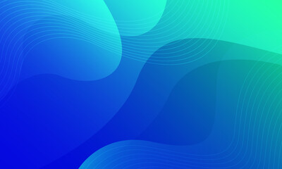 Abstract blue wavy background. Vector illustration