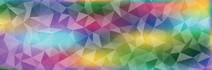 Color Blend Rainbow Trendy Low Poly BG Design