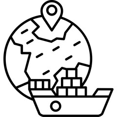 Worldwide shipping Icon