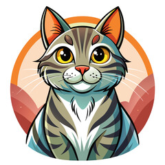 vector illustration of a cat