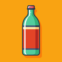 vector illustration of a bottle