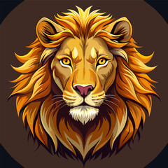 lion head logo or symbol