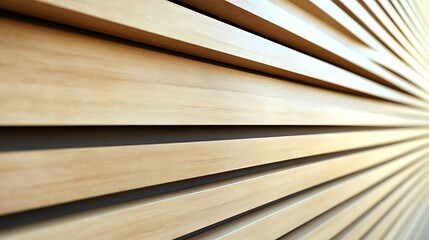  Wooden wall consisting of wooden horizontal slats. Texture of maple panels for building facade design. Modern timber for the construction of fences, partitions and cladding. 