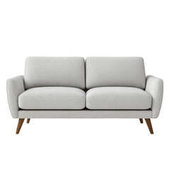 white sofa isolated on white background