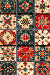 pattern seamless tiles Christmas decor for wallpaper or postcard