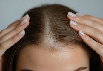 Fototapeta premium Champion female athlete displaying confidence and determination during a close-up moment