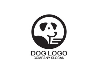 Dog Logo design template. Vector illustration.