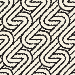 Vector seamless lattice pattern. Modern stylish texture with monochrome trellis. Repeating geometric grid. 