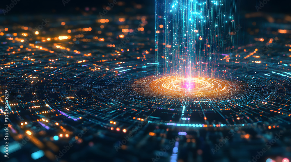 Aufkleber big data. business and digital technologies. data flow in a secure system. wireless systems, globali