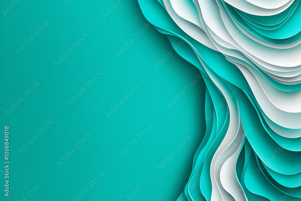 Poster abstract background featuring back tone and strong contrast between geometric patterns and organic f