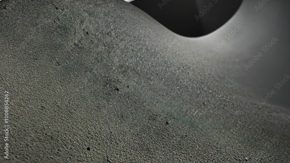 Poster camera gliding smoothly across an intricate textured surface