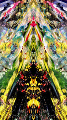 Fototapeta premium Abstract background wallpaper. Ethnic pattern. Mixtures of oil paint. Trendy hand painting canvas. Wall decor and Wall art prints Idea. 3D Texture. Art object