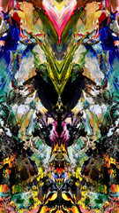 Abstract background wallpaper. Ethnic pattern. Mixtures of oil paint. Trendy hand painting canvas. Wall decor and Wall art prints Idea. 3D Texture. Art object