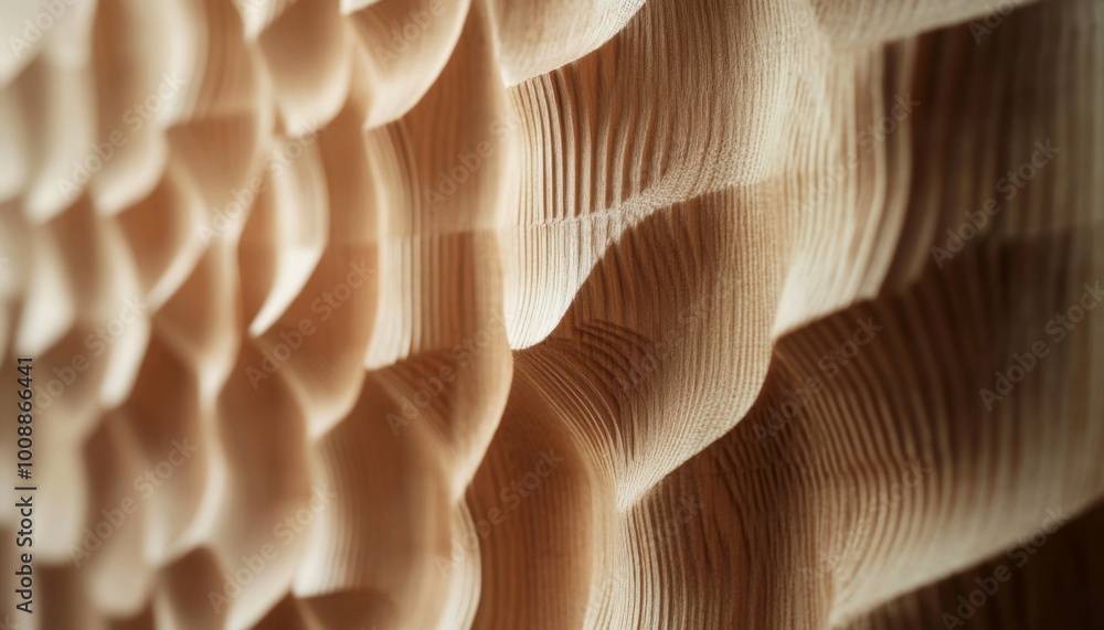 Poster close-up of a textured surface with wavy patterns.