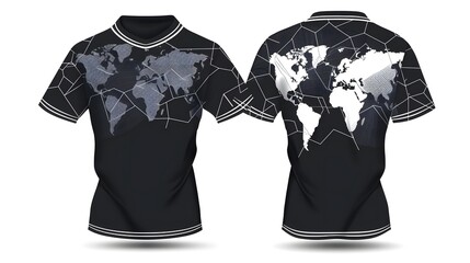 sport t shirt isolated on white background 