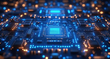 Obraz premium Close-up of a Circuit Board