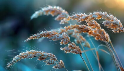 Sea oats swaying in the wind, serene and natural, Coastal, Soft greens, Photograph, Coastal detail