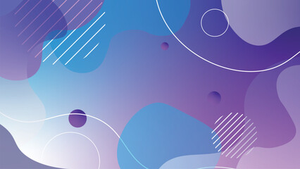 Abstract colorful gradient geometric background. Landing page Template - Fluid abstract design with gradient