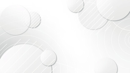 Abstract colorful gradient geometric Circle White background.