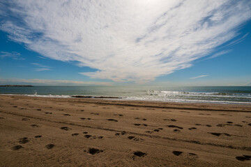 Strand von Cavallino am Adriatischen Meer, Region Venezien, Italien