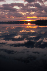 Sunrise at Lake Rousseau in Dunnellon, Florida