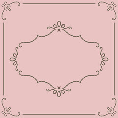 Series of romantic classical background frames in dusty pink mauve color variation © Euonia Meraki