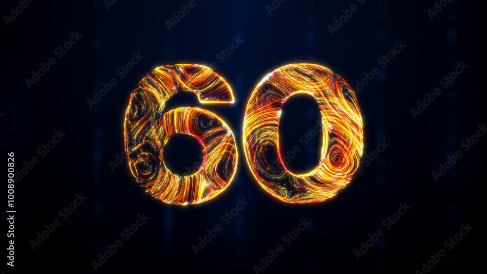 Poster a glowing 